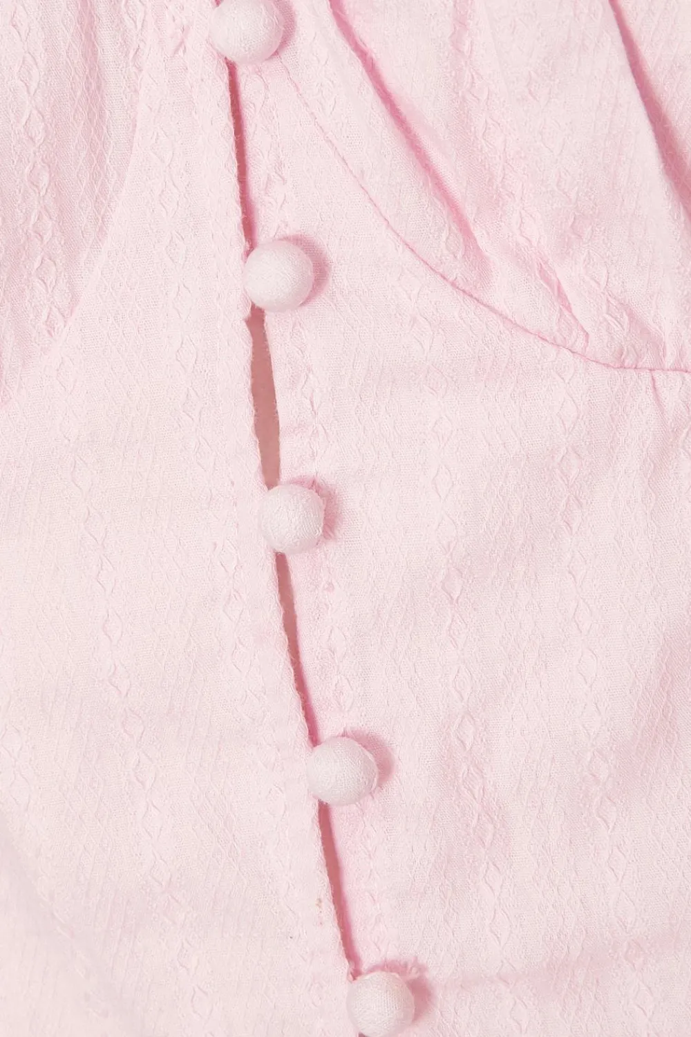 Quiz Summer Tops|Day Tops>Baby Pink Button Front Top