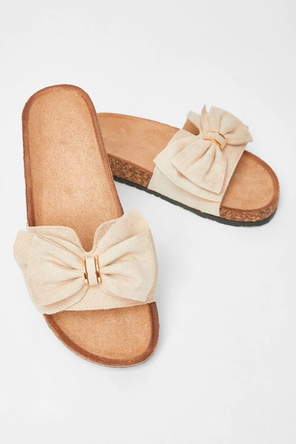 Quiz Sandals|Holiday Shoes>Bow Flat Sandals