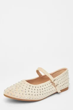 Quiz Pumps|Flats>Diamante Ballet Pumps