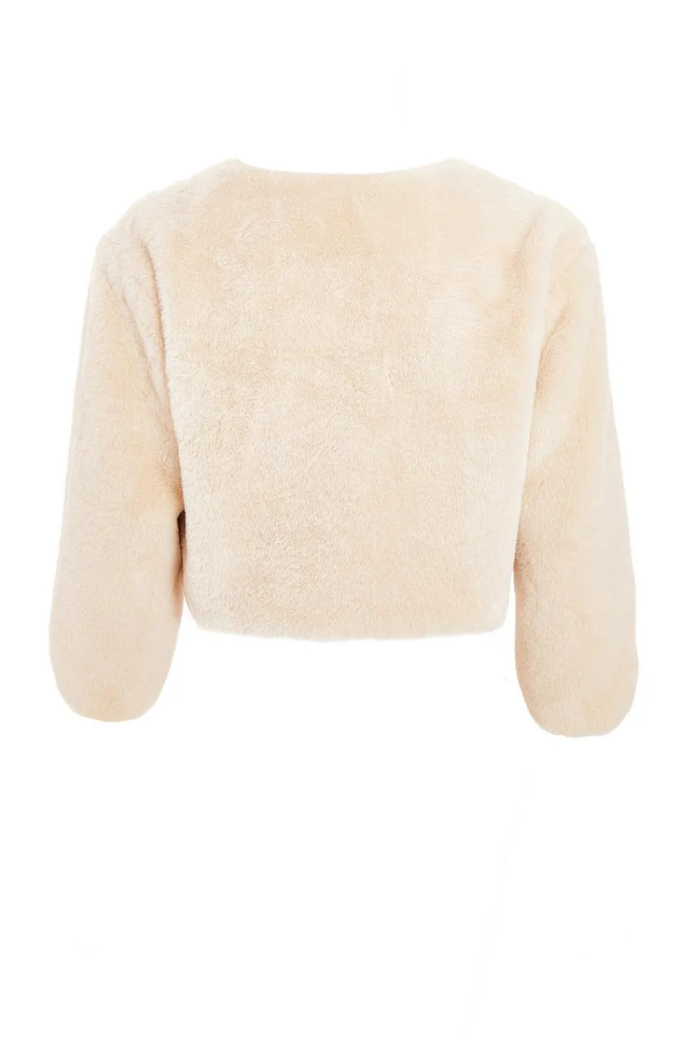 Quiz Occasion Cover-Ups|Capes & Ponchos>Faux Fur Crop Sleeve Cape
