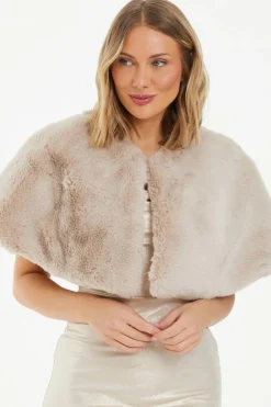 Quiz Wedding Accessories|Occasion Cover-Ups>Faux Fur Wrap