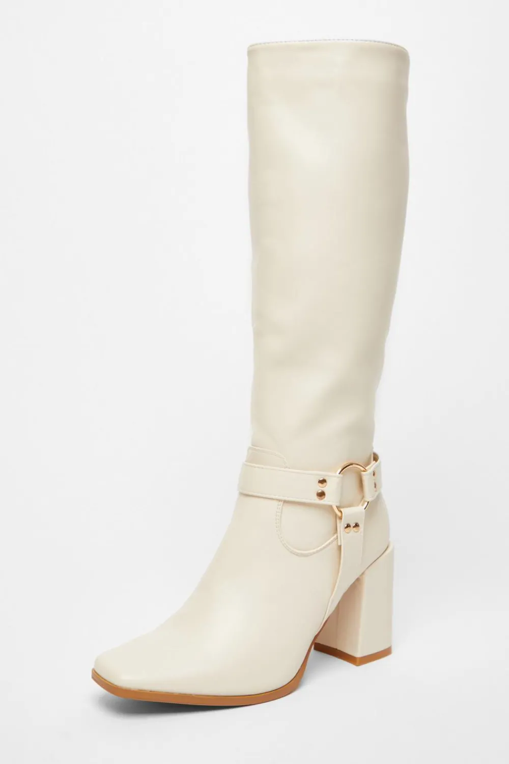 Quiz Boots>Faux Leather Knee High Boots