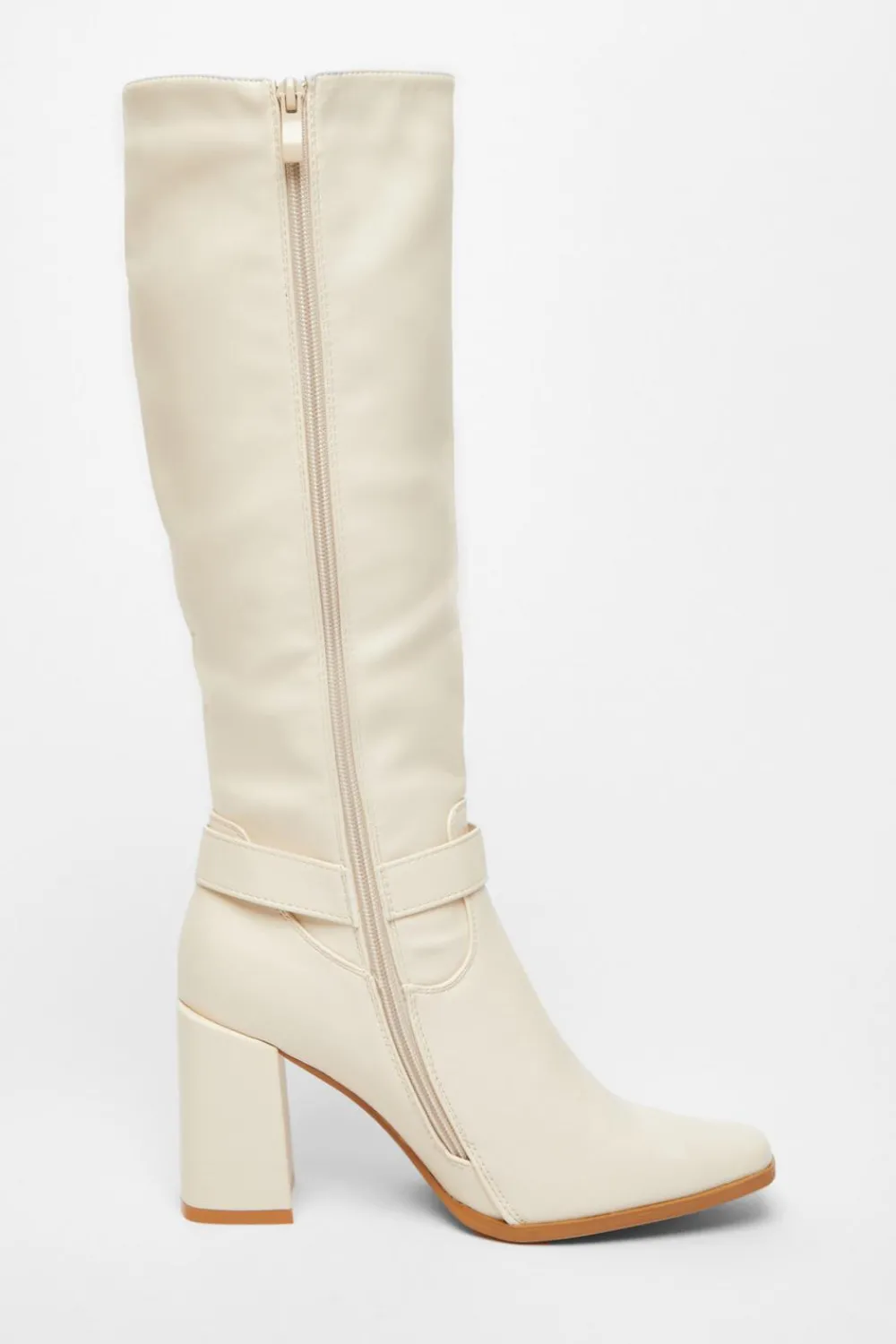 Quiz Boots>Faux Leather Knee High Boots