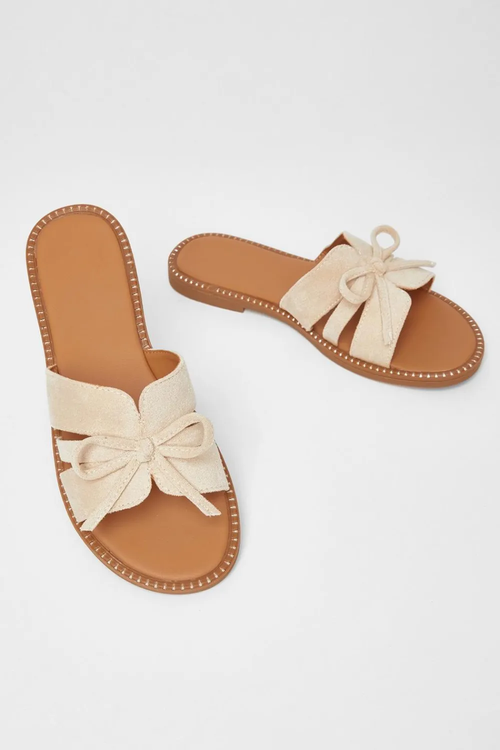Quiz Sandals|Holiday Shoes>Faux Suede Flat Sandals