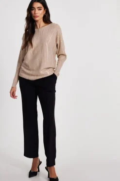 Quiz Knitwear|Jumpers>Knit Foil Detail Jumper