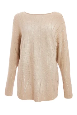 Quiz Knitwear|Jumpers>Knit Foil Detail Jumper