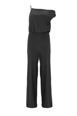 Quiz Going Out Jumpsuits|Black Jumpsuits>Asymmetric Draped Jumpsuit