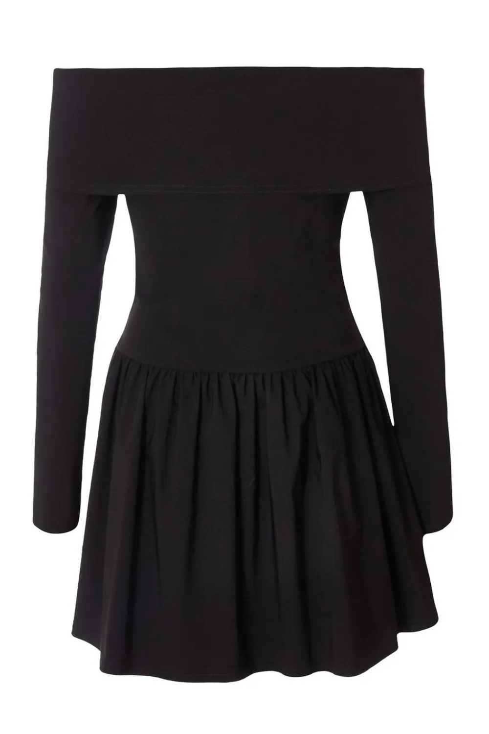 Quiz Going Out|Mini Dresses>Black Bardot Skater Dress