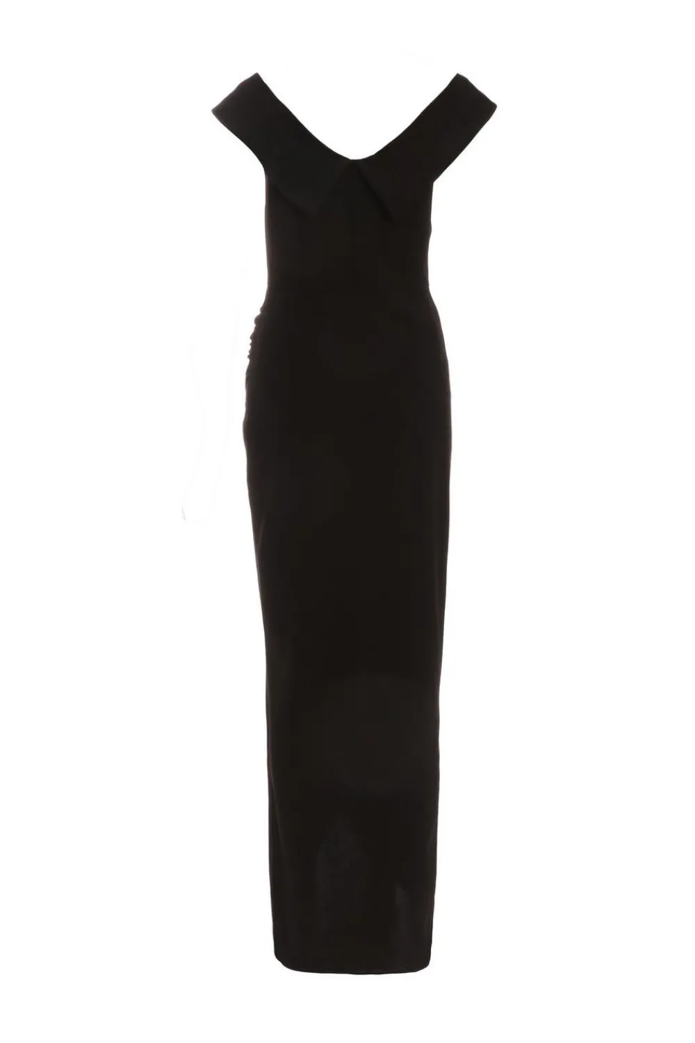 Quiz Christening Guest|Dresses>Black Bardot Wrap Maxi Dress