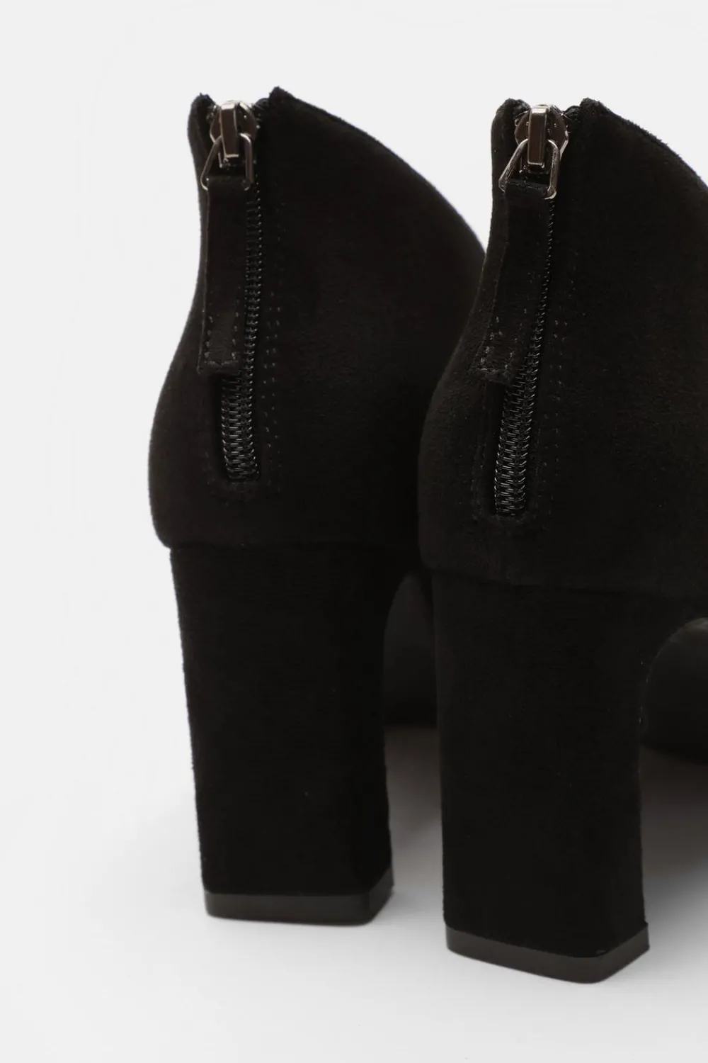 Quiz Boots>Black Block Heel Shoes Boots