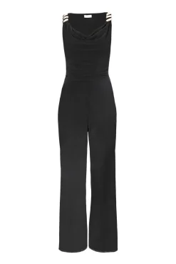 Quiz Going Out Jumpsuits|Evening Jumpsuits>Black Buckle Detail Jumpsuit
