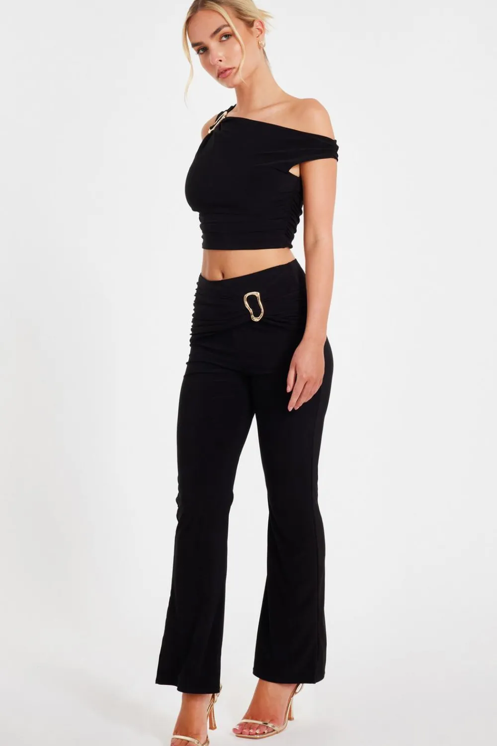Quiz Trousers|Summer Clothes>Buckle Detail Trousers