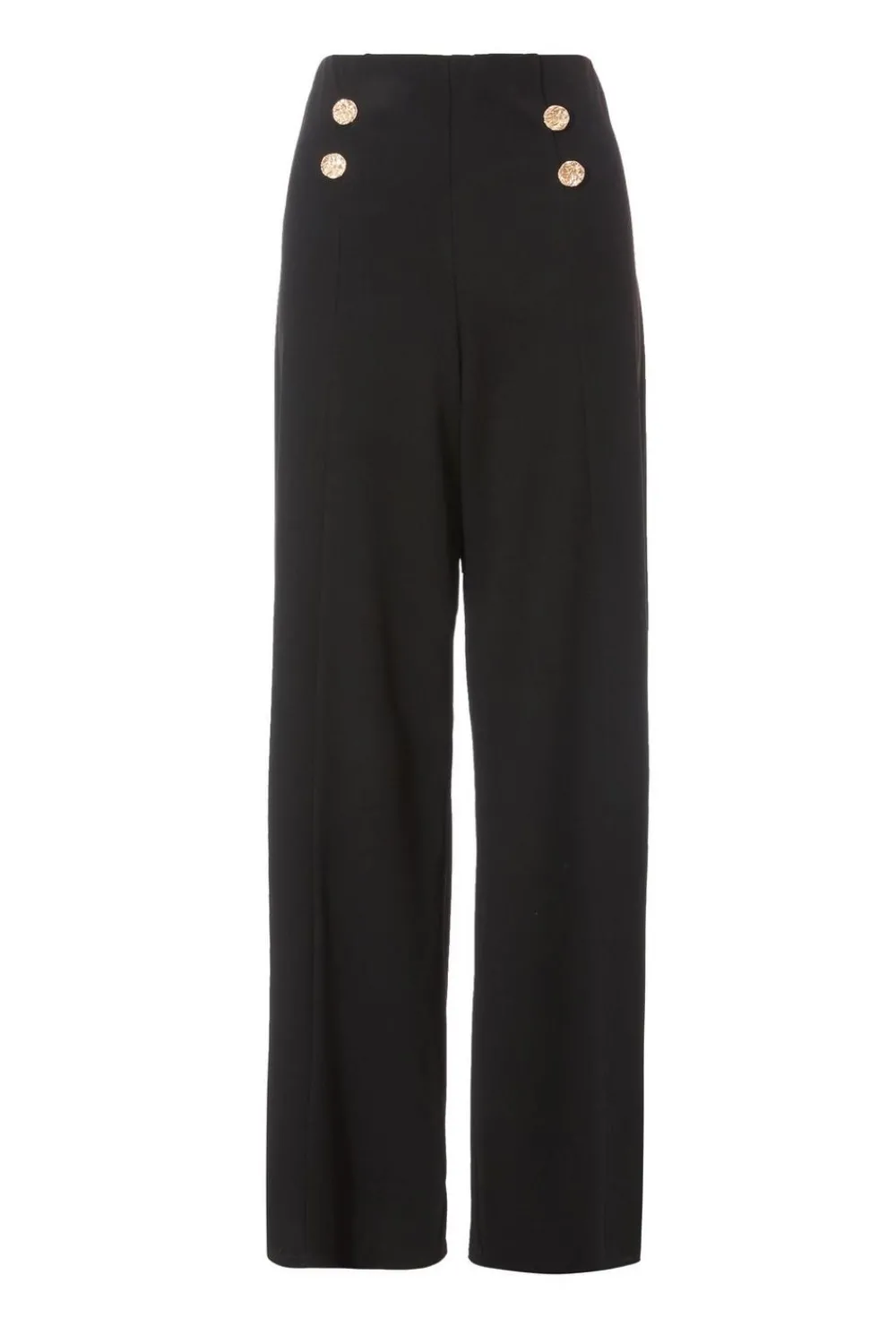 Quiz Workwear|Trousers>Button Detail Palazzo Trousers