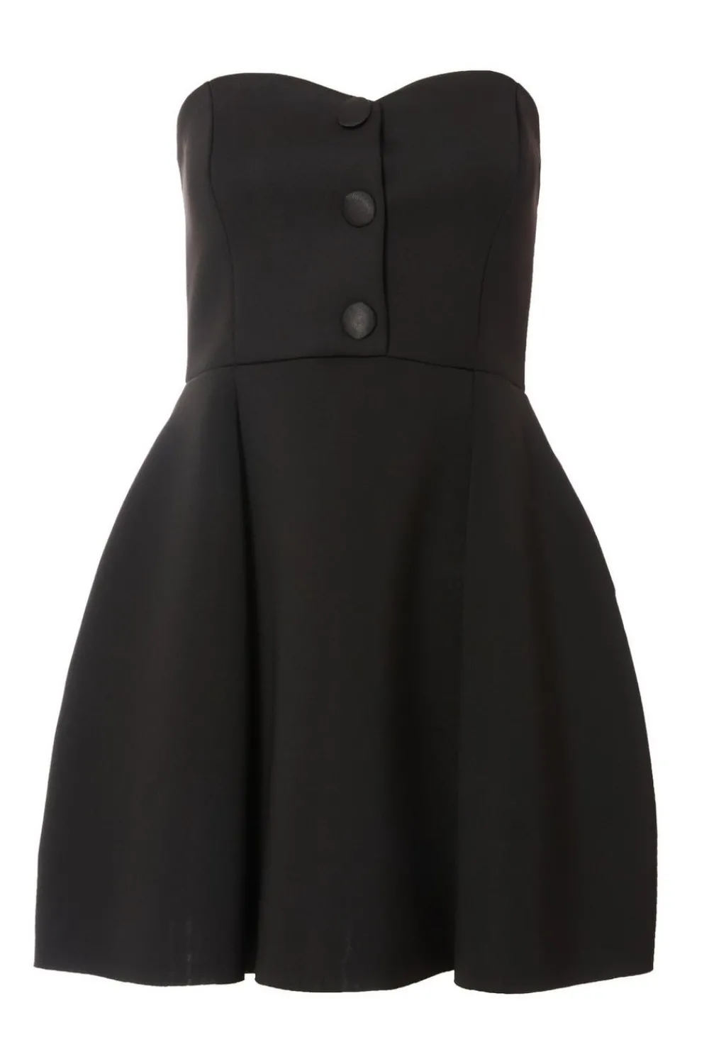 Quiz Summer Clothes|Evening Dresses>Black Button Front Mini Dress