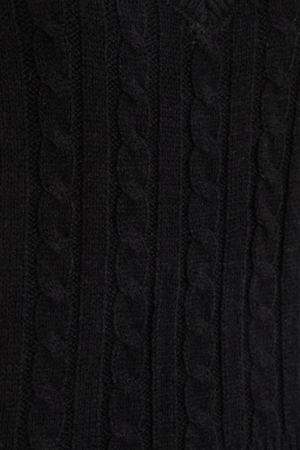 Quiz Workwear|Tops>Black Cable Knit Tank Top