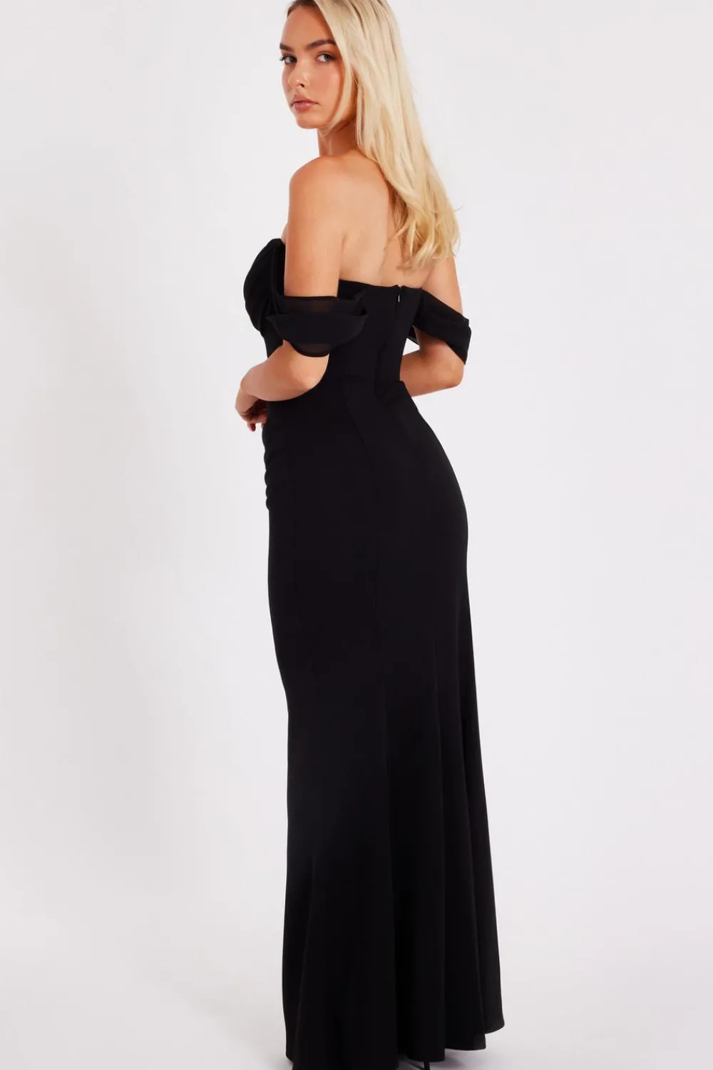 Quiz Prom Dresses|Prom & Ball>Chiffon Bardot Maxi Dress