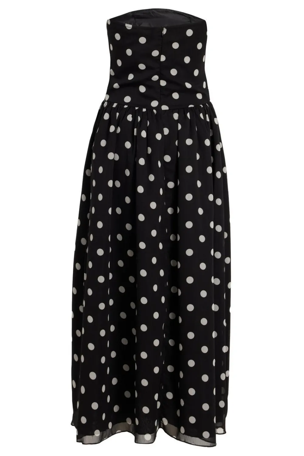 Quiz Summer Clothes|Holiday>Chiffon Polka Dot Midi Dress