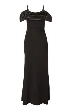 Quiz Prom Dresses|Prom & Ball>Black Cold Shoulder Maxi Dress