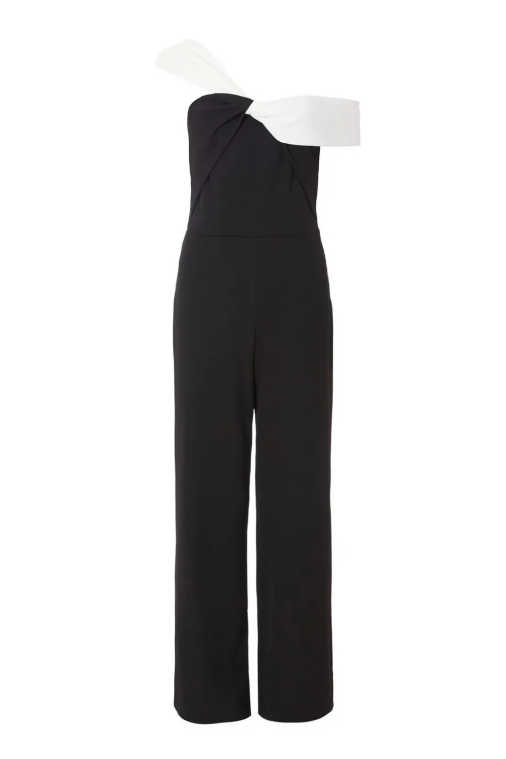Quiz Occasion Jumpsuits|Evening Jumpsuits>Black Contrast Bardot Jumpsuit