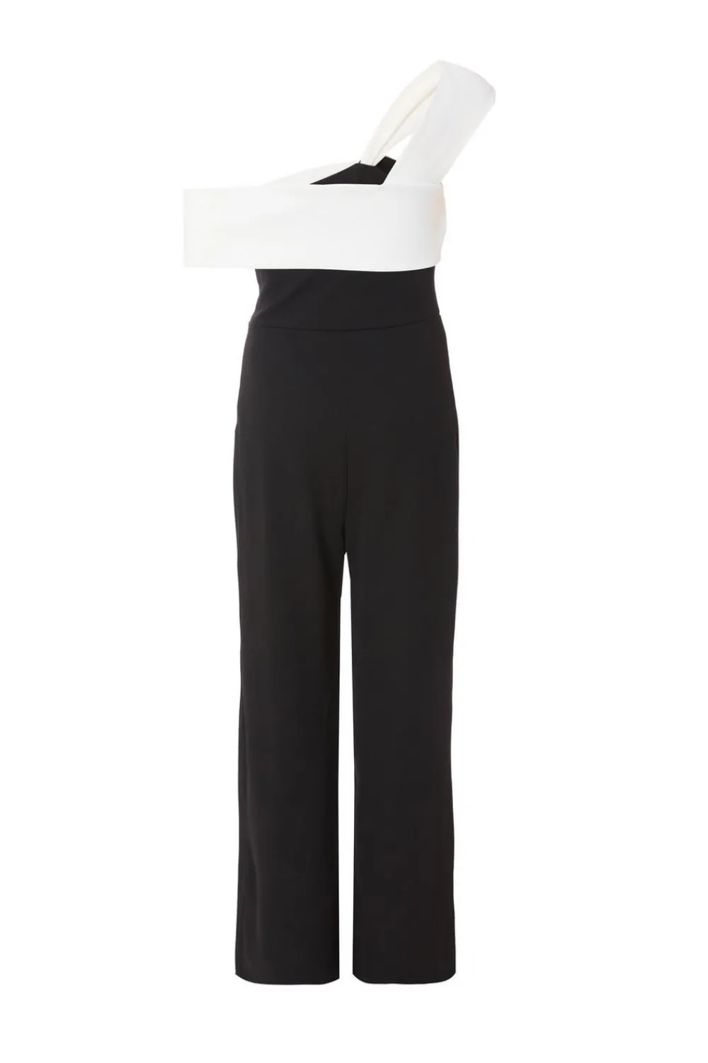 Quiz Occasion Jumpsuits|Evening Jumpsuits>Black Contrast Bardot Jumpsuit