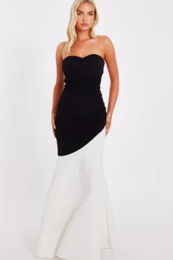 Quiz Prom Dresses|Prom & Ball>Black Contrast Maxi Dress