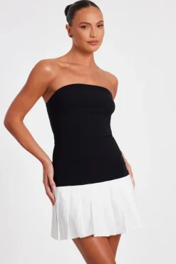 Quiz Summer Clothes|Going Out>Black Contrast Mini Dress