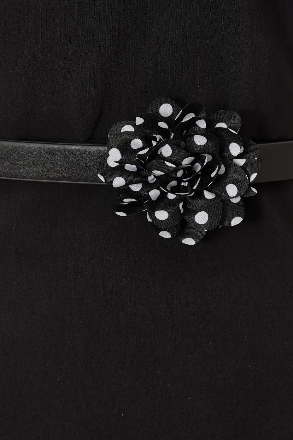 Quiz Workwear|Going Out>Black Corsage Belt Midi Dress
