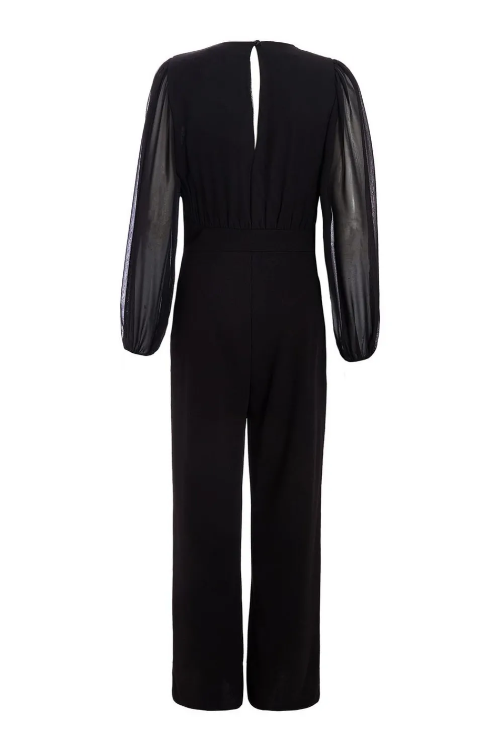 Quiz Going Out Jumpsuits|Evening Jumpsuits>Black Corsage Wide Leg Jumpsuit