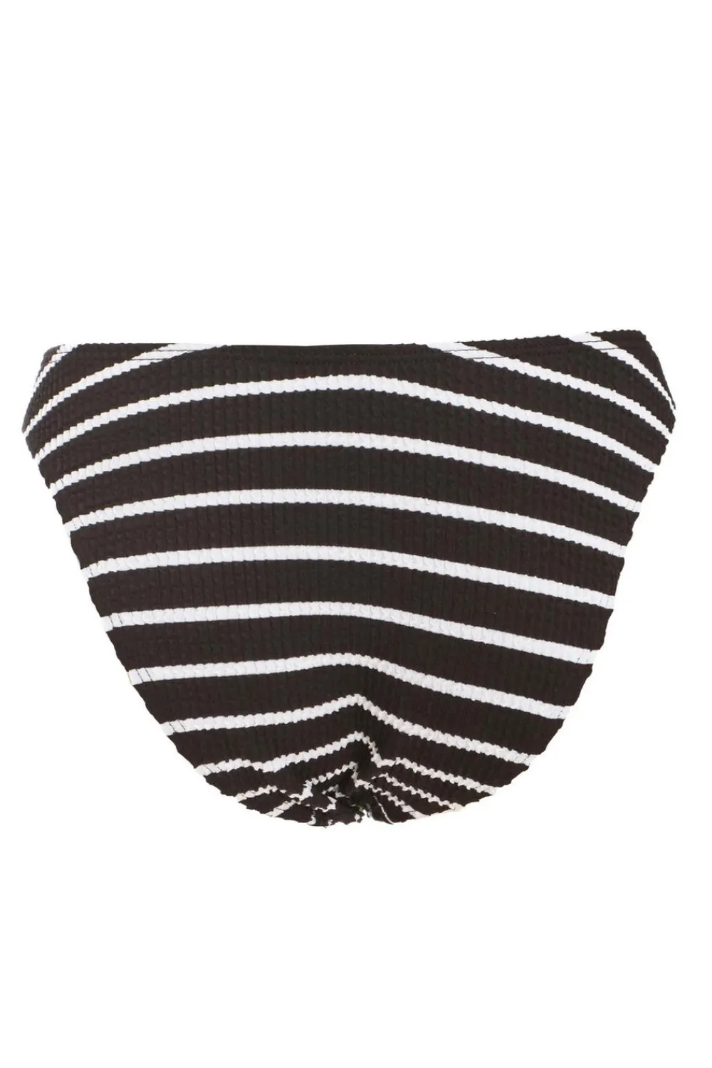 Quiz Holiday Accessories|Holiday>Black Crinkle Stripe Ring Bikini Bottoms