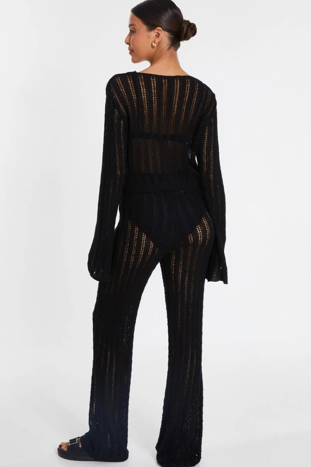 Quiz Summer Clothes|Knitwear>Crochet Knit Trousers