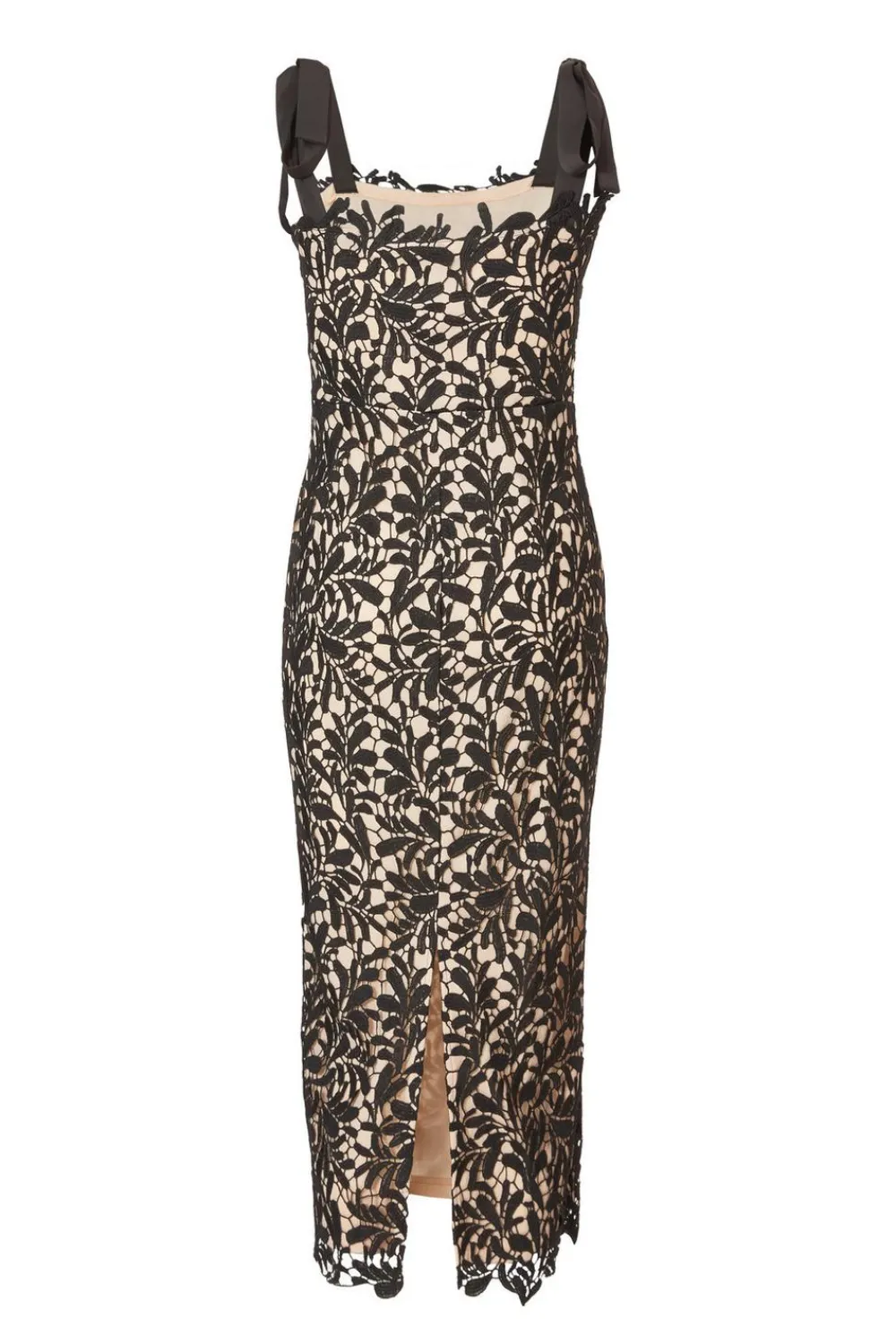 Quiz Day At The Races|Christening Guest>Black Crochet Lace Midi Dress