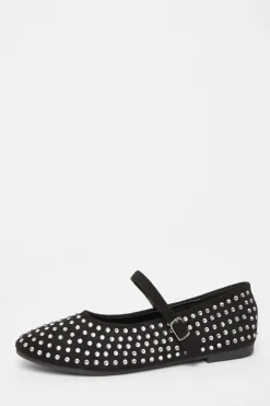 Quiz Pumps|Flats>Diamante Ballet Pumps