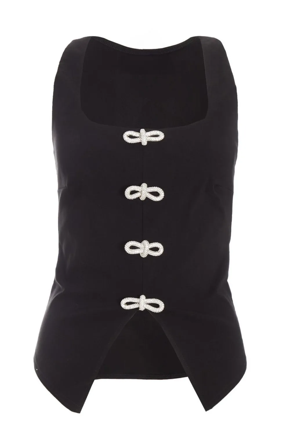 Quiz Going Out Tops|Tops>Black Diamante Bow Top