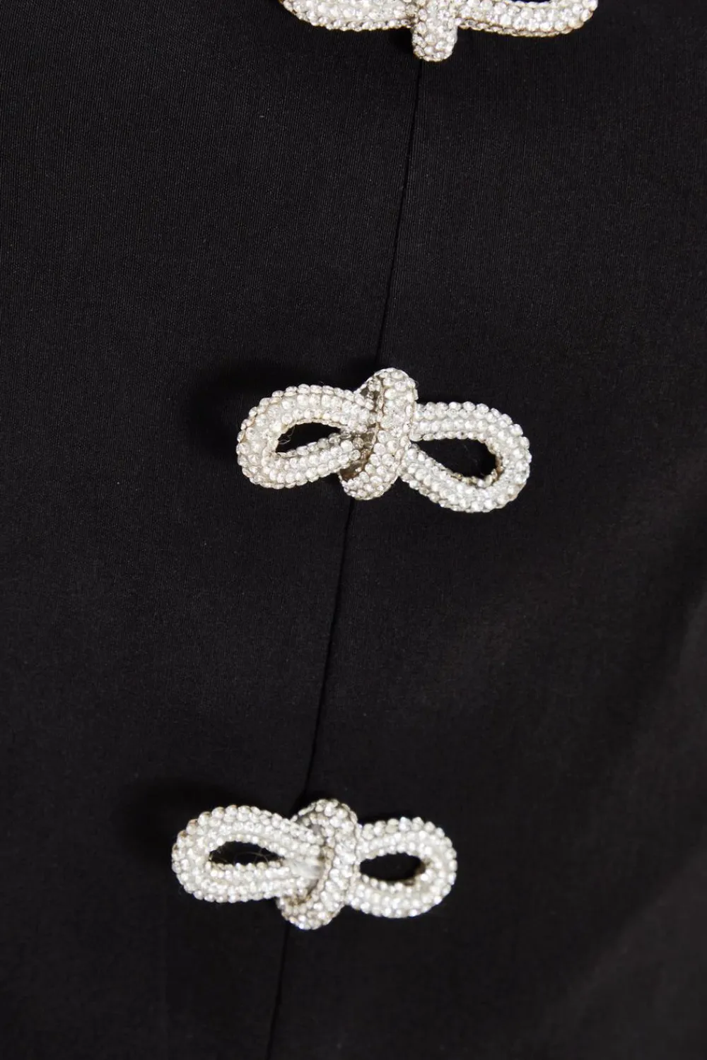 Quiz Going Out Tops|Tops>Black Diamante Bow Top