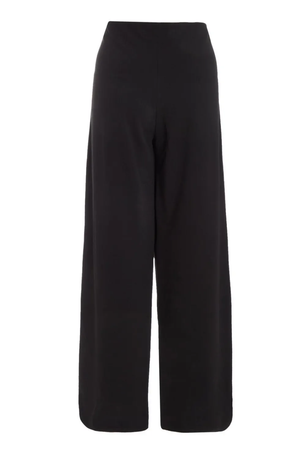 Quiz Christening Guest|Trousers>Black Diamante Button Palazzo Trousers