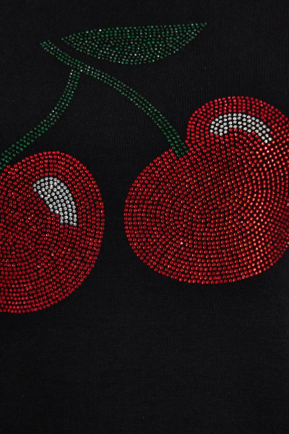 Quiz T-Shirts|Going Out Tops>Diamante Cherry Top