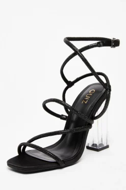 Quiz Occasion Shoes|Heels>Diamante Heeled Sandals