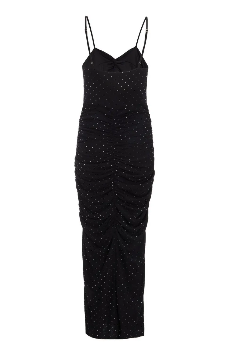 Quiz Evening Dresses|Occasion Dresses>Black Diamante Knot Front Maxi Dress