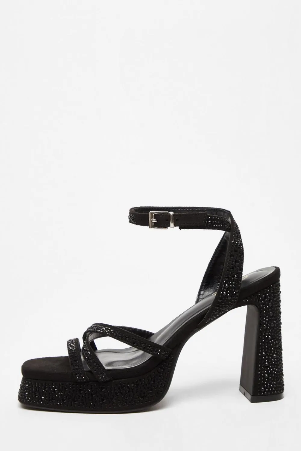 Quiz Shoe & Bag Sets|Sandals>Diamante Platform Heels