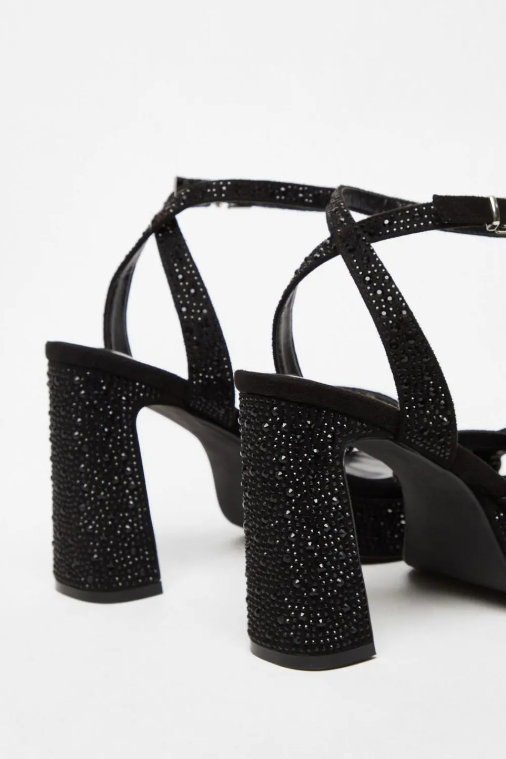 Quiz Shoe & Bag Sets|Sandals>Diamante Platform Heels