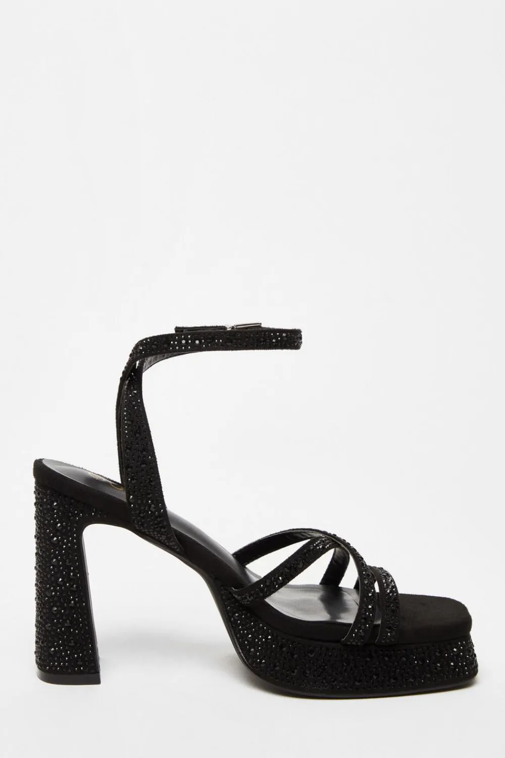 Quiz Shoe & Bag Sets|Sandals>Diamante Platform Heels