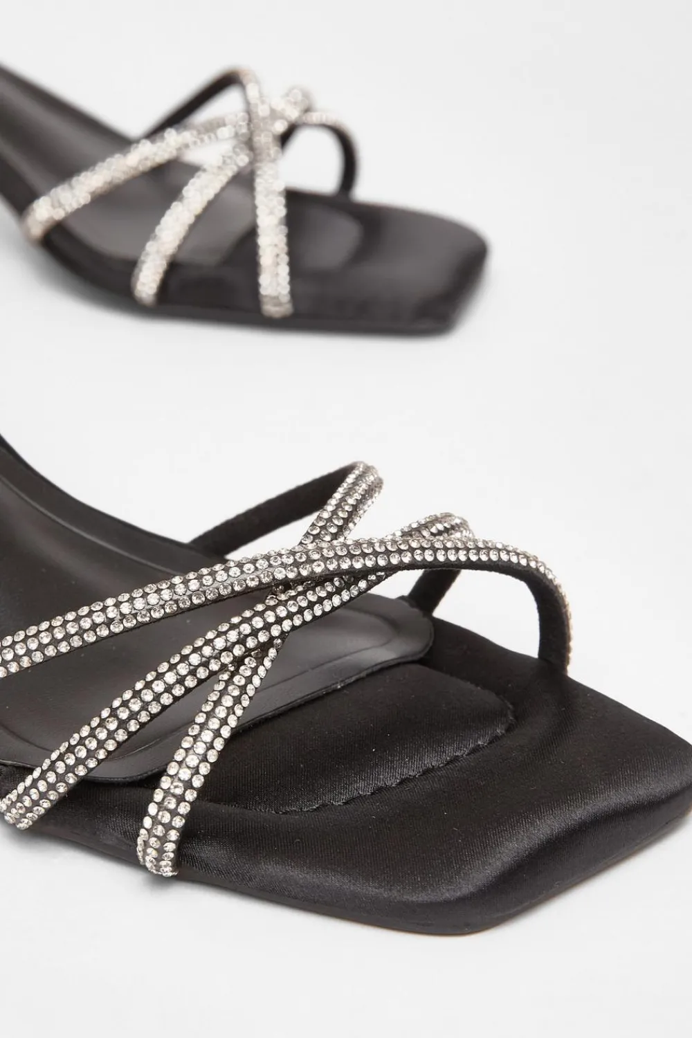 Quiz Occasion Shoes|Heels>Diamante Strap Block Heels