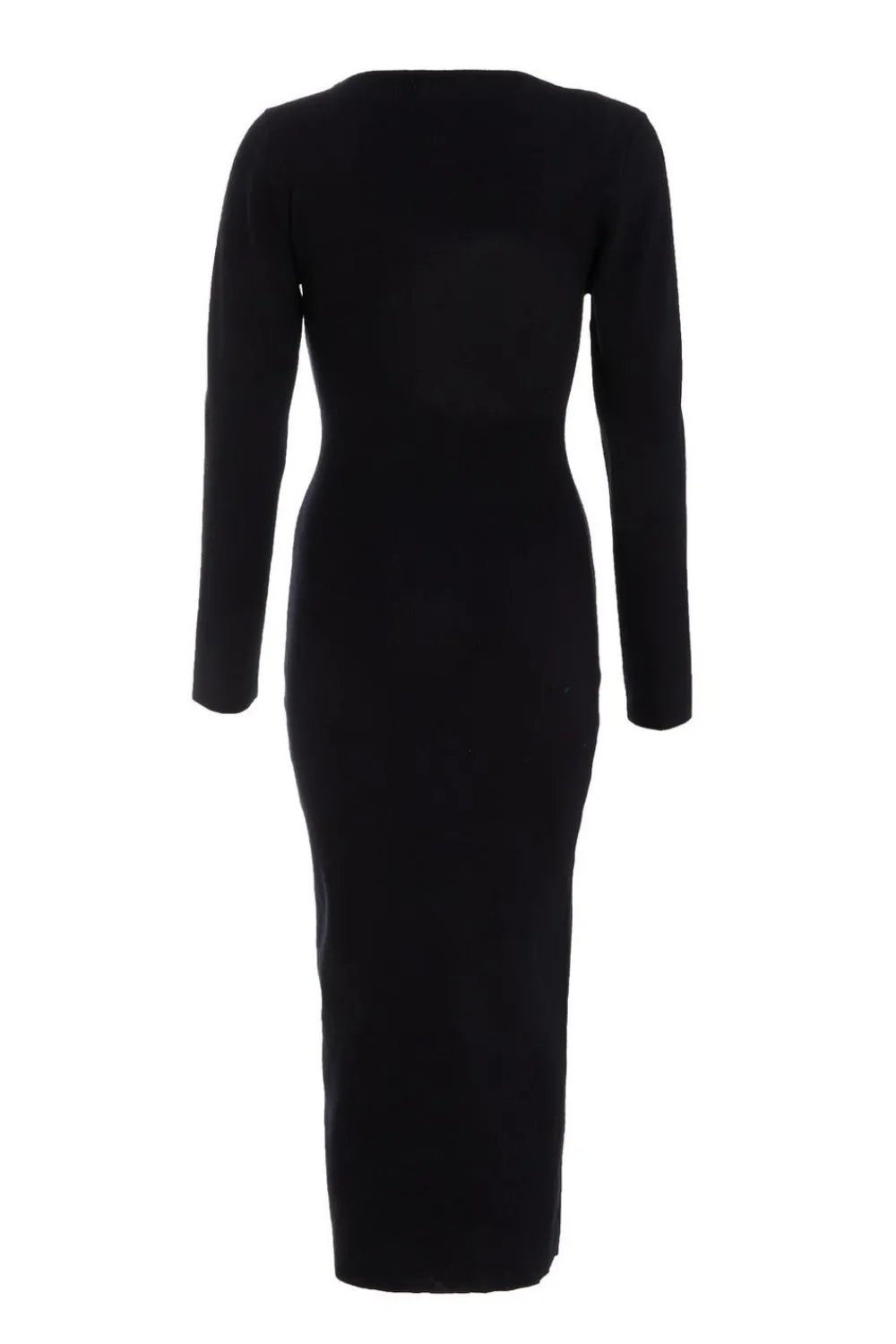 Quiz Midi Dresses|Black Dresses>Black Diamante Trim Jumper Dress