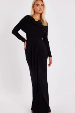 Quiz Evening Dresses|Day At The Races>Draped Maxi Dress
