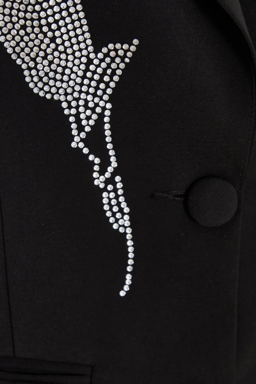 Quiz Jackets & Coats|Blazers>Black Embellished Tailored Blazer