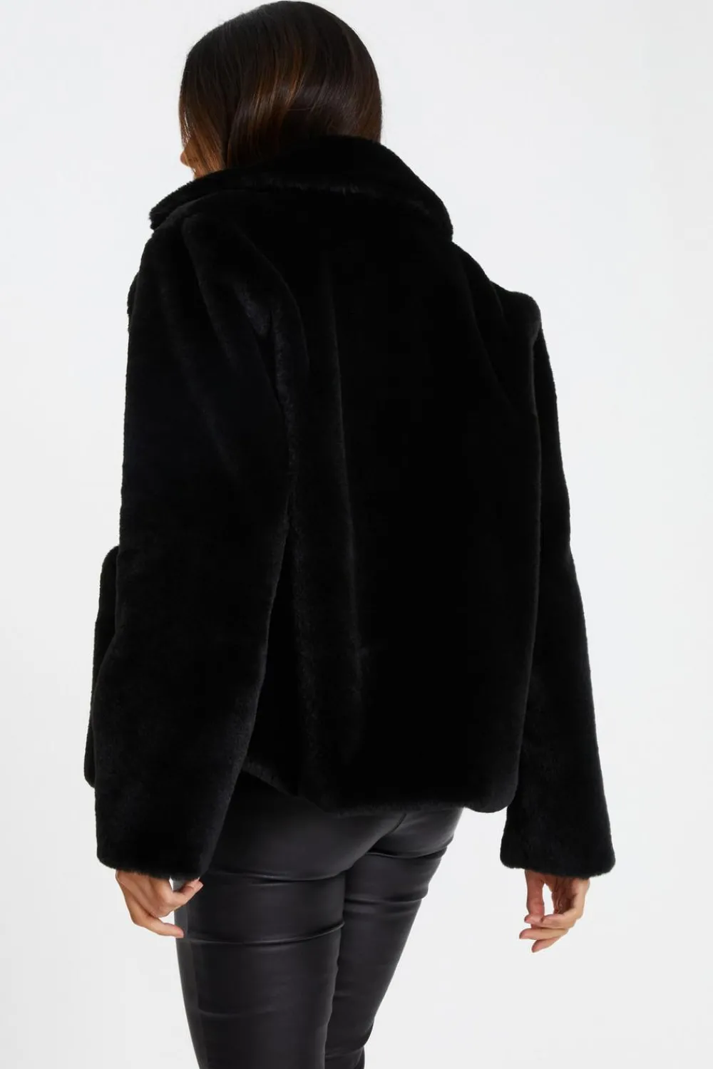 Quiz Jackets & Coats|Going Out>Black Faux Fur Jacket
