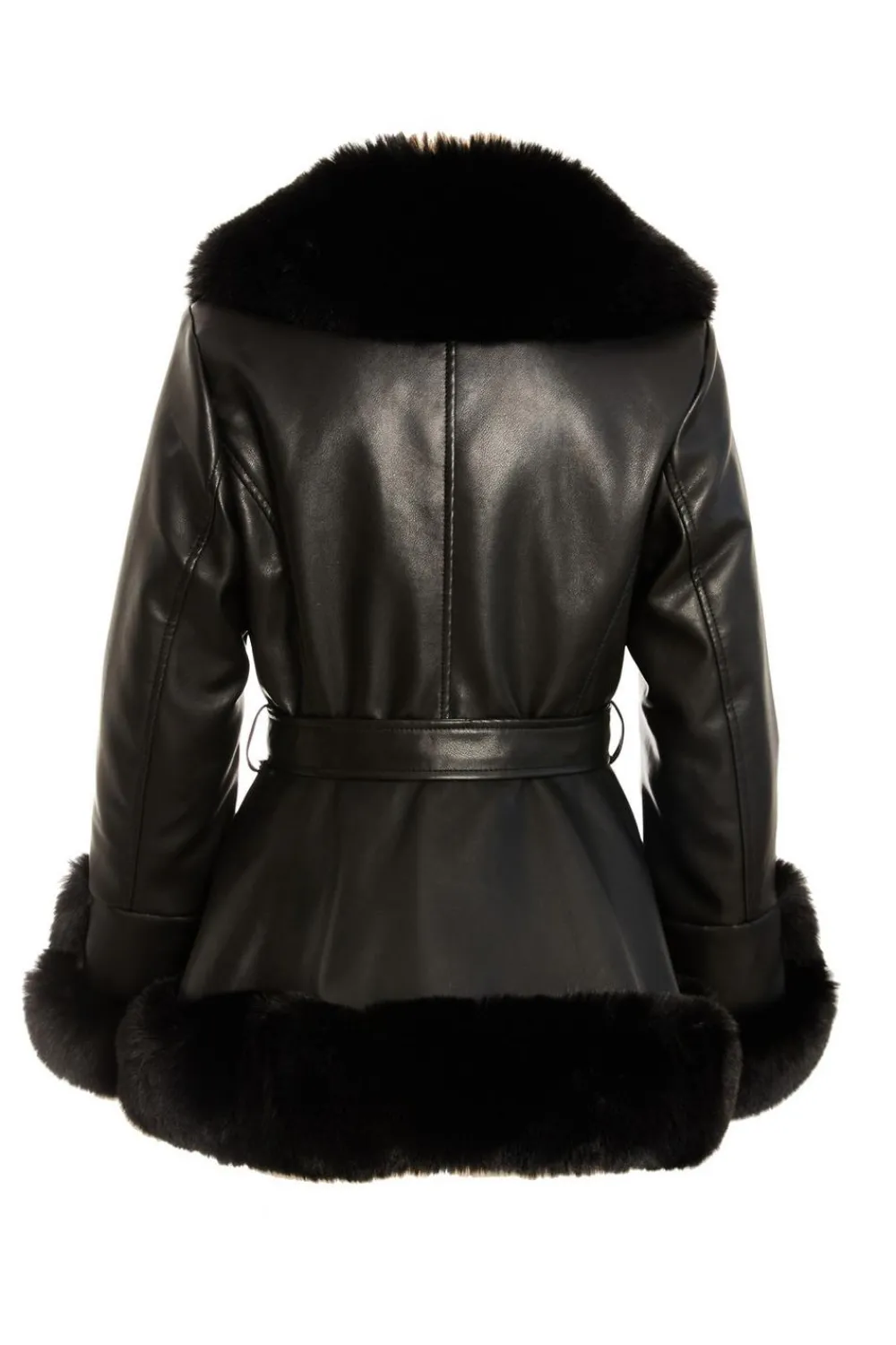 Quiz Jackets & Coats|Casual Clothing>Black Faux Leather Jacket