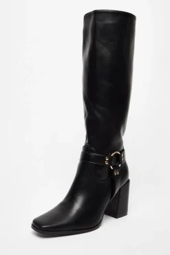 Quiz Boots>Faux Leather Knee High Boots