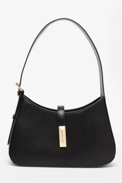 Quiz Bags>Faux Leather Shoulder Bag