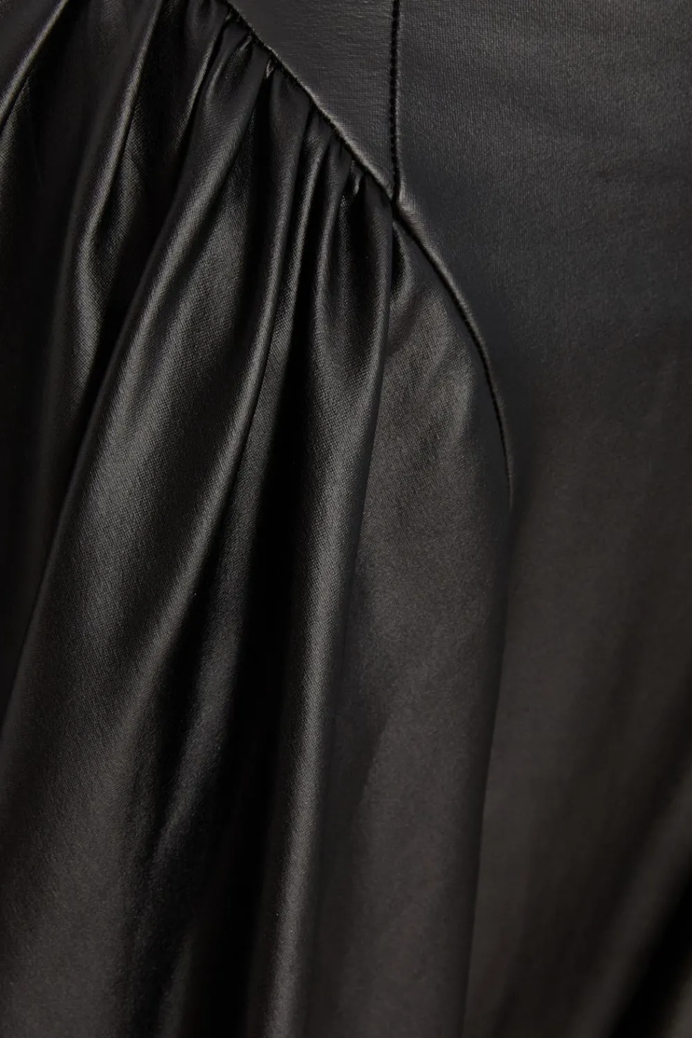 Quiz Mini Dresses|Going Out Dresses>Black Faux Leather Skater Dress